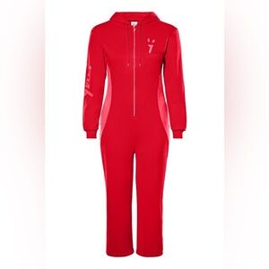 Yitty Major Label Pocket Onesie in Pink & Red